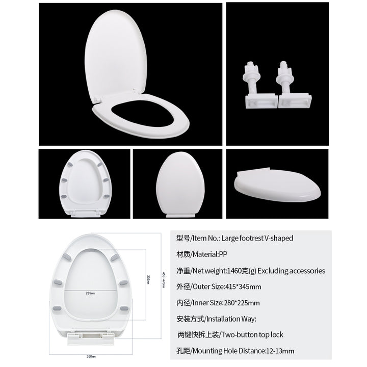 Good Quality Modern Anti-Slip Round Plastic Toilet Seat Cover with Slow-down Feature 019 up Model From China