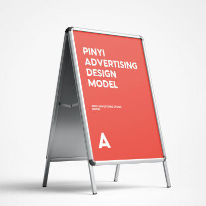 Business Promotional Marketing Board Signs Aluminum Double Side A Frame Poster Display Stand for newly opened Shop Mall Store