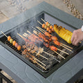 Wood Burning Cast Iron Stove With Oven Camp Out Charcoal Grills in Backyard