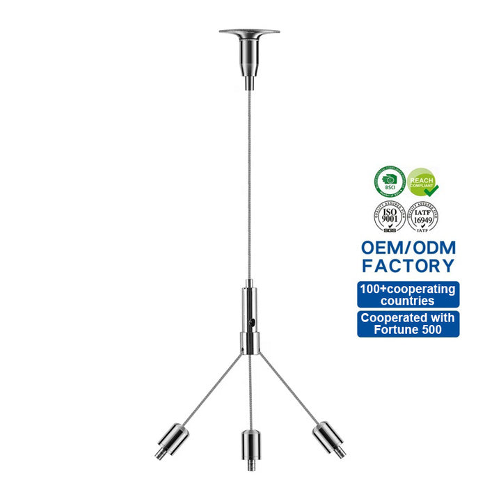 Factory Direct Custom Suspension Hanging Light Cord Set Pendant Led Ceiling Light Kit for Lamp, Picture, Plants