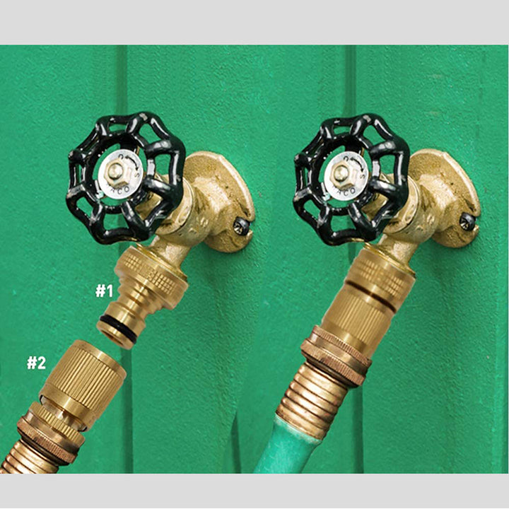YOD Custom Brass Garden Pipe Coupling Hose Quick Connector with Male Thread for Outdoor Plumbing Watering Irrigation Use