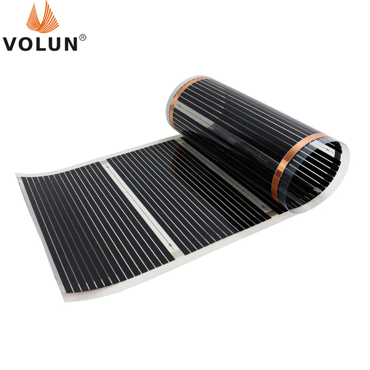 80W Per square Meter AC220V 50cm Wide Carbon Heating Film Far Infrared Radiant Electric Heat Membrane Underfloor Heating