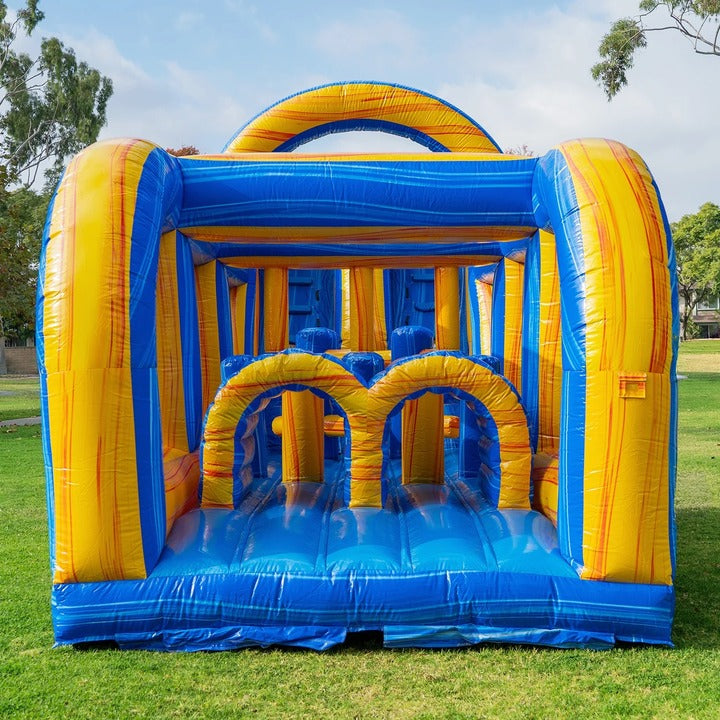 Inflatable Race Bouncer Outdoor Sport Games Commercial Obstacle Course Combo Slide Jump Bouncing Bounce House Playground