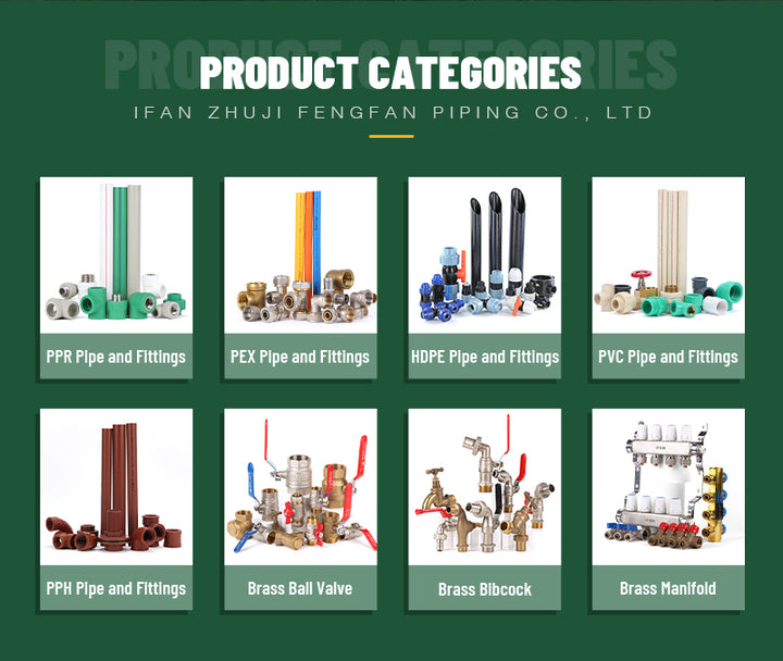 IFAN Factory OEM Plastic PPR Pipe Fitting Equal PPR Water Pipe Fittings