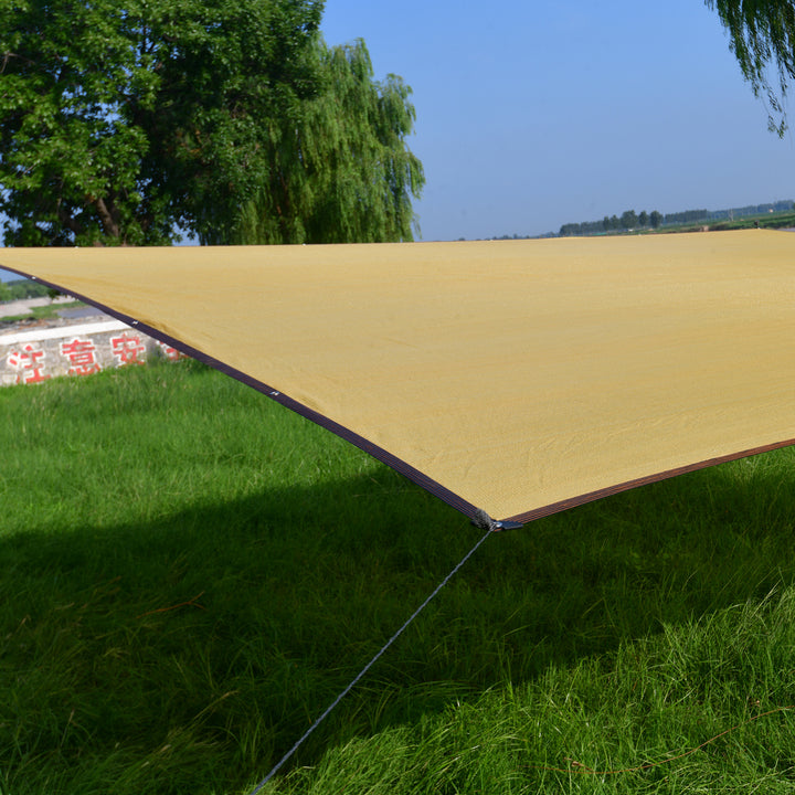 Patio Garden HDPE Woven Premium Square Shade Sails & Enclosure Nets with UV Protection Customizable Thickness for Outdoor Use