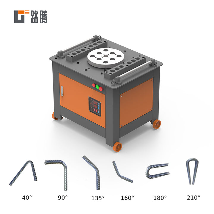 LUTENG Wrought Iron Rebar Curving Tool Small Site Rebar Rolling Machine