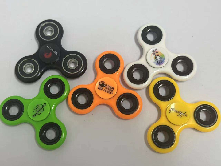 Custom Logo Printed Finger Toy Fidget Spinner Hand Spinner Relieves Stress Colorful Fidget Hand Spinner