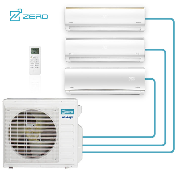 ZERO Brand Z-MAX Multi Zone Air Conditioners Heating and Cooling Multi Split AC Inverter Split Air Conditioner