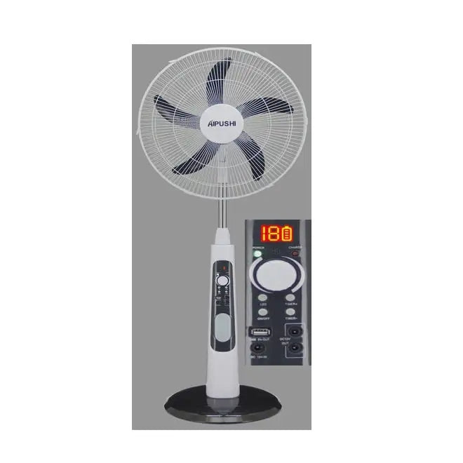 Portable Mini USB Solar Floor Electric Fan Solar Foldable Remote Control Rechargeable Fan