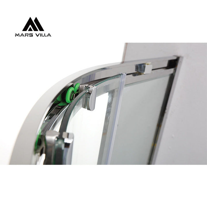 Mars Villa ETL Certified Sliding Aluminium Steam Shower Cabin Bathtub USA Market High Performance Massage Jets Toughened Glass