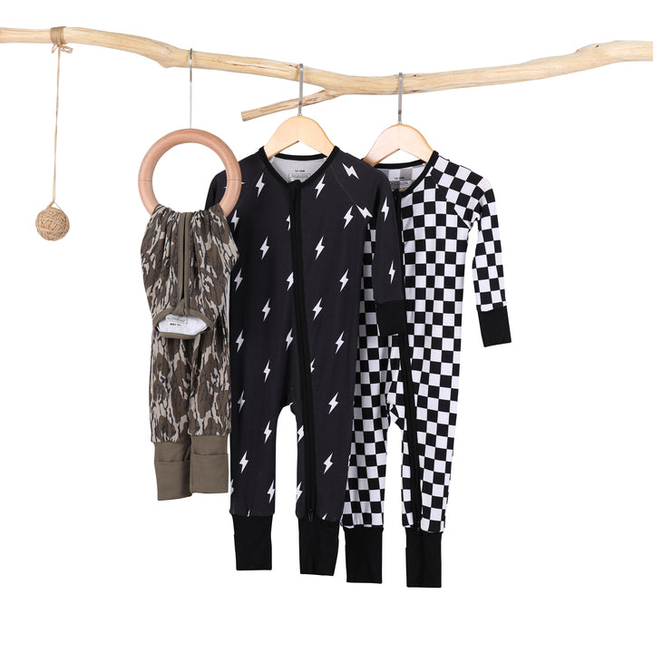 Customized Your Own Brand Baby Bamboo Pajamas Romper OEM Custom Printed Kids Pajamas Kids Clothing With Zipper