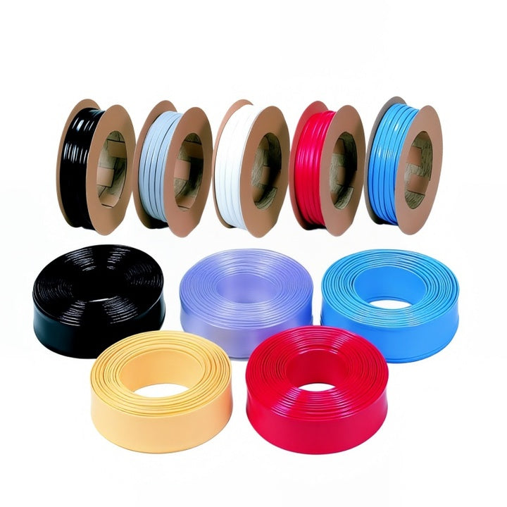 DINGYUAN 2:1 Shrink PVC Heat Shrink Clear Sleeve UV Resistant Flexible Insulated Heat Shrink Tubing for Light Strip