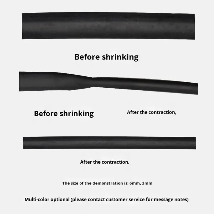 12/16/20/25/7mm Transparent Thickened PVC Heat Shrinkable Tube Insulating Casing and Wire Protection for Waterproof Fishing