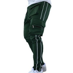 2022 Sports Top Mens Stretch Sweatpants Slim Solid Color Gym Pants Jogger Reflect Running Training Jogging Pants Man