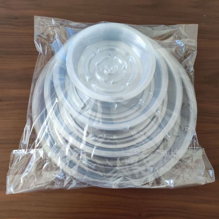 12 Inch Plant Saucer Durable Plastic Plant Drip Trays for Indoors Clear Plastic Flower Plant Pot Saucer Made of Thicker Stronger