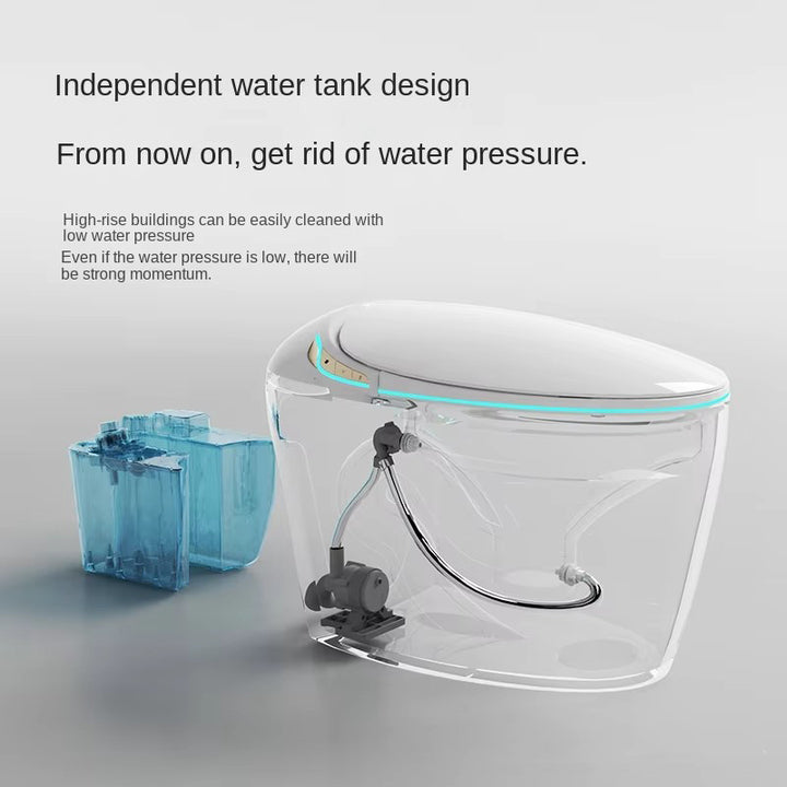 Intelligent Smart Toilet Self Clean Auto Open Sensor Flush Siphonic Floor Mounted WC S-trap Drainage
