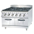 GH997 Multifunctional Restaurant Commercial Gas Burner Stove Range with Cabinet or Electric/Gas Oven Kitchen Equipment