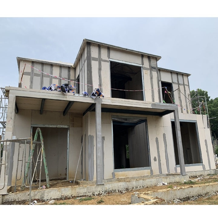 2025 econel Luxury Modern Prefab Cement Panel +foam House Light Steel Econel Panel House