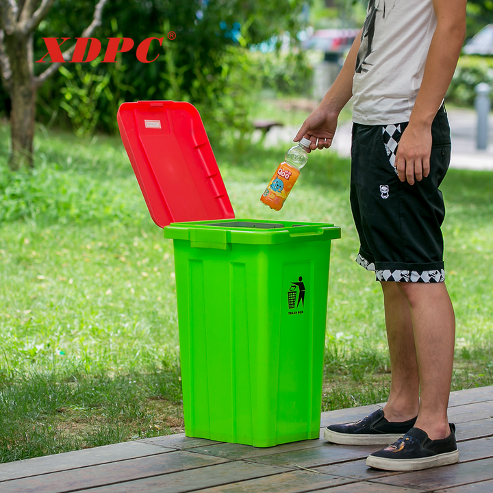 Different Waste Collection 50l Classified Plastic Rubbish Trash Bin