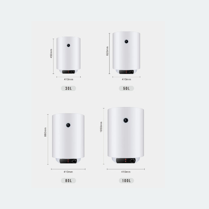 30 50 80 100 Liters Tank Storage Shower Boiler Electric Hot Water Heater Geyser for Bathroom Household & Hotel Use Wall-Mounted