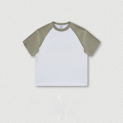 ET-081 Custom Baby Clothes Unisex Toddler Clothing Kids Bamboo Shirt Solid Oversized Tshirt Baby Boys and Girls' t shirt