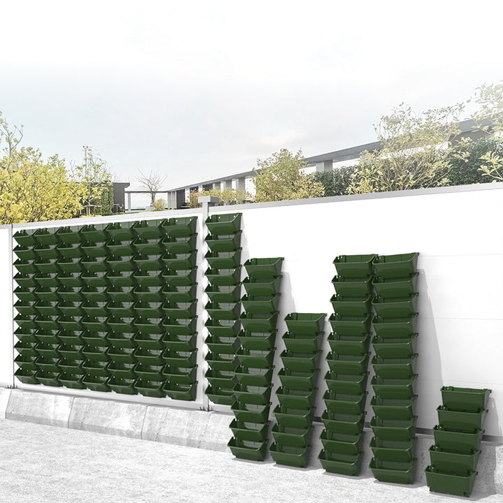 High Quality Durable Outdoor Vertical Hydroponic System Wall Hanging Planter Wall Flower Pots Self Plant Watering Pot