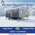CS703 20ft Expandable Container House US Standard Wind Snow Resistant Portable Temporary 37sqm LR/CCS Certified