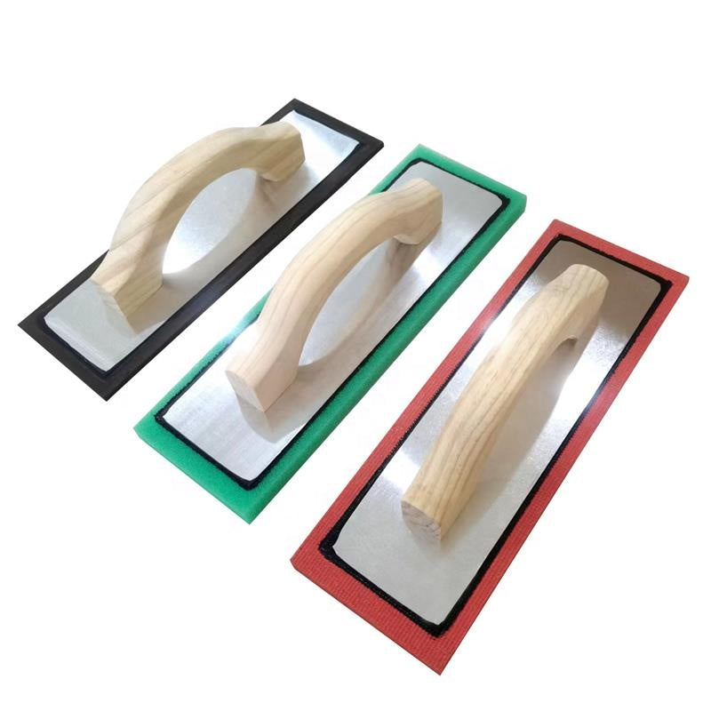 Cement builder tools 4*12 inch red rubber float concrete trowel tools