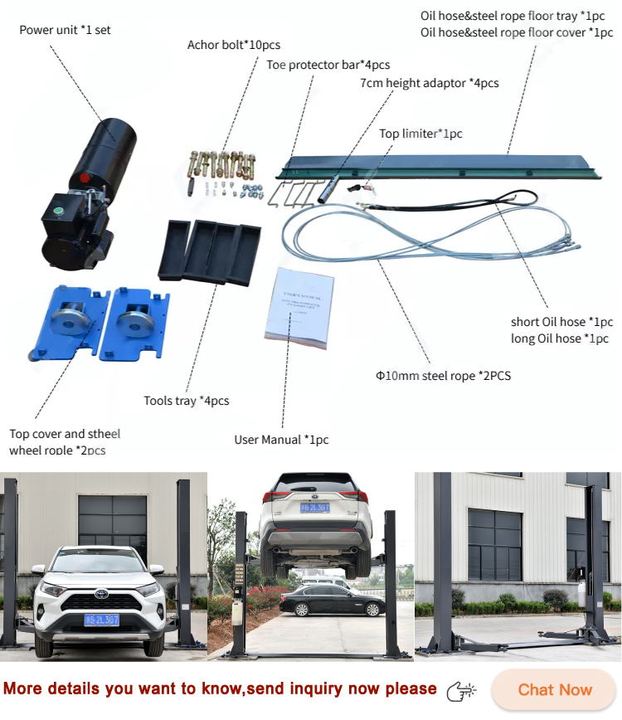 Quality Choice Durable Double Cylinder Hydraulic 4-Post Car Lift 4000kg Capacity Four-Wheel Alignment 220-415V 12-Month Car