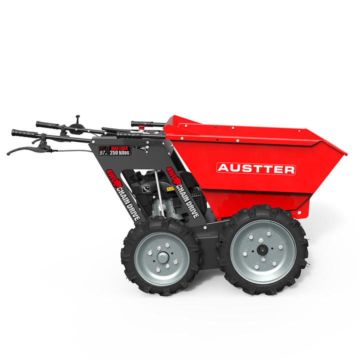 Get Catalog 250KG Loading Capacity 5.5Hp Gasoline Engine Powered 4X4 Drive Wheelbarrow Catalogue Minidumper Mini Dumper