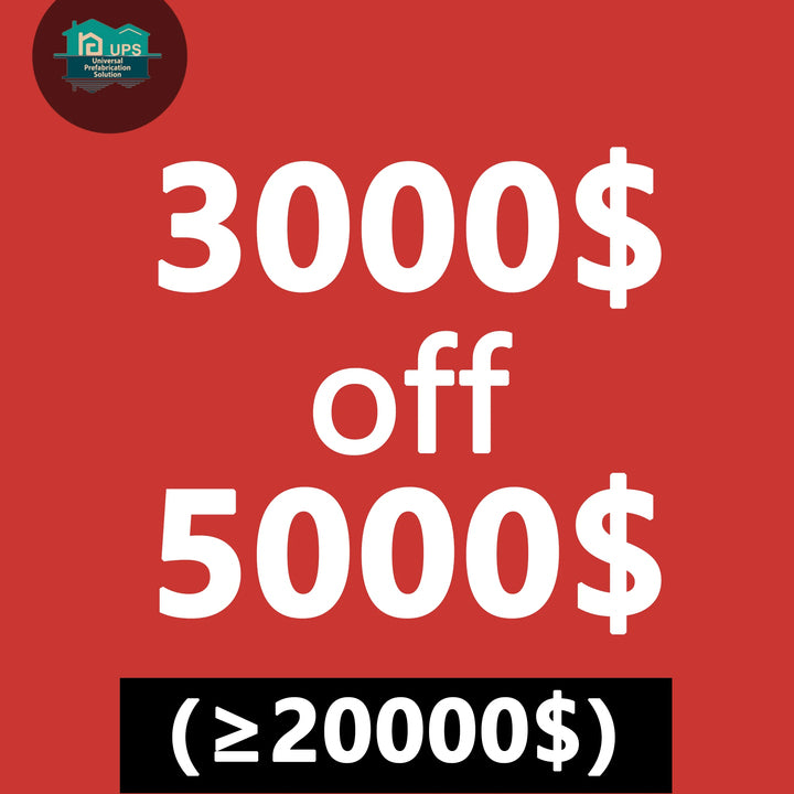 UPS Hot Sale Modern Design Prefab Homes Made of Steel and Container Discount Coupon Available
