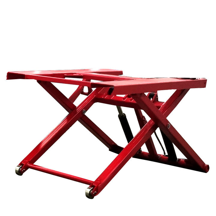 Low Profile Hydraulic Scissor Car Lift Platform Car Repair Shop Equipment