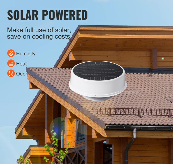 Industrial Eco Solar Attic Roof Fan High Efficiency Aluminum Alloy Brushless DC Motor OEM/ODM Customizable Roof Ventilator