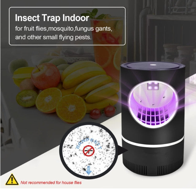 Indoor Fruit Fly Trap Attractive Lighting Suction Sticky Glue Board Bug Zapper Killer for Mosquito Gnat Flying Insect Catcher