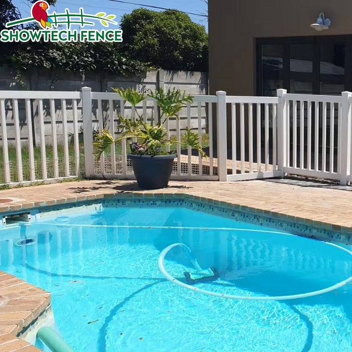 Closed Picket PVC Fence, Pvc Cover for the Fence Single&double Fence Gate, Swimming Pool fences, gardening fencing