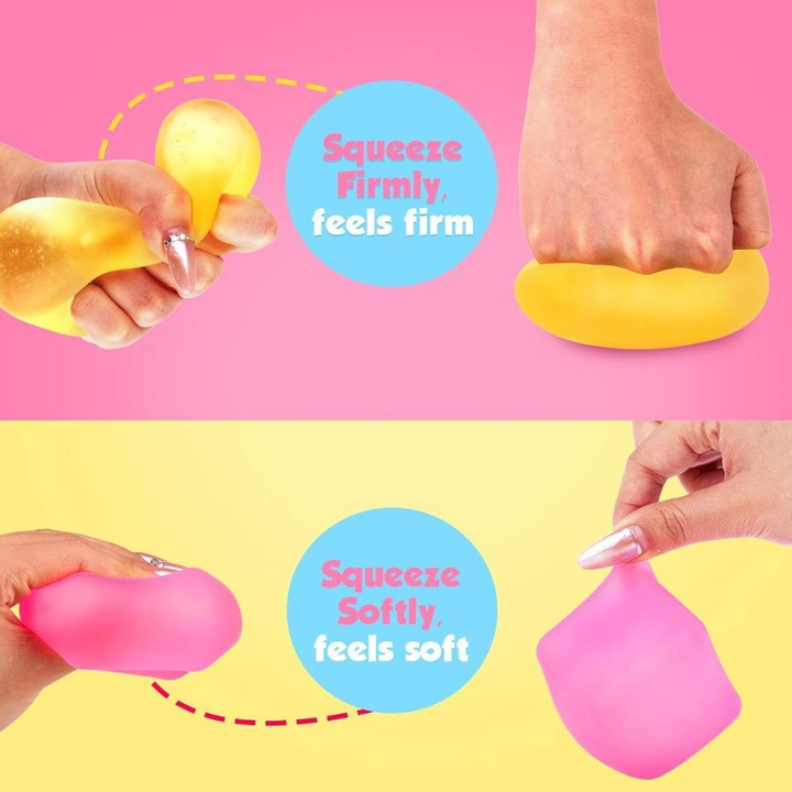 High Quality Custom Calming Sensory Squeeze Balls Wholesale Anxiety Stress Relief Squishy Fidget Gift Boxed Ice Cube Toys