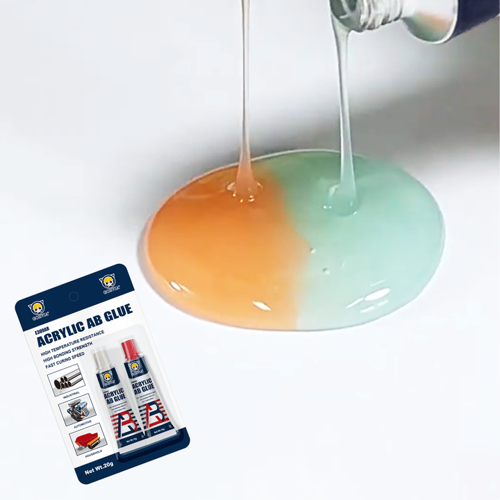 GORVIA Two Component 1:1 10g+10g Modified Acrylic AB Glue for Stainless Steel