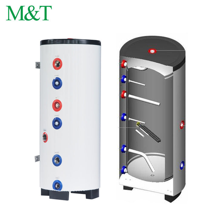 CE Certificate SS304/316 Hvac Water Heater tank Buffer Chaleur M&t air Water Heat Pump with Buffer tank 50-150L