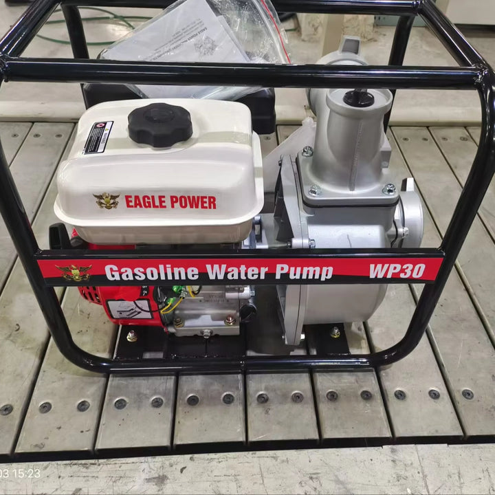 High Quality Single-Stage Electric Agricultural Irrigation Machine WP20 Gasoline Water Pump Metal Components Irrigation System