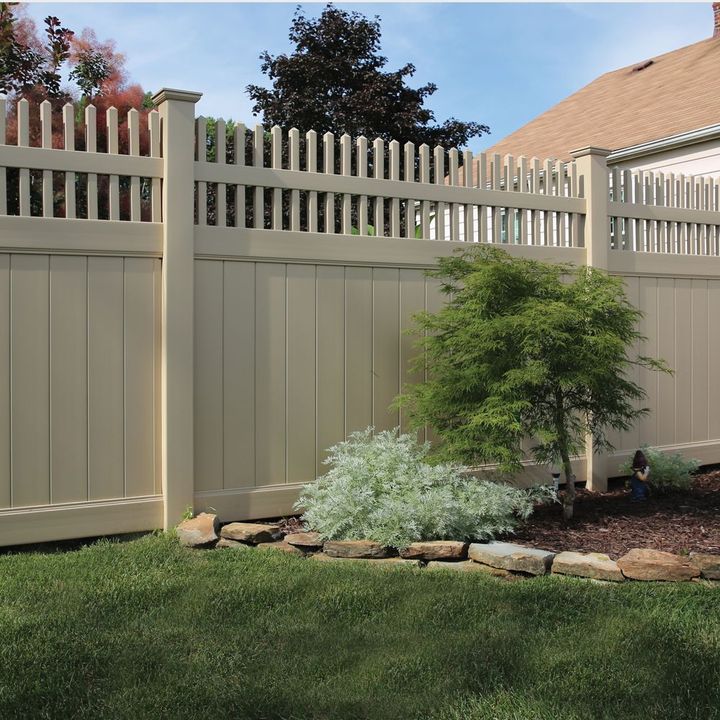 Cheap Garden Privacy Panels 8ft Outdoor 6 Feet Hight PVC Fence UV Resistant White PVC Plastic Vinyl Picket Fence Panels for Sale