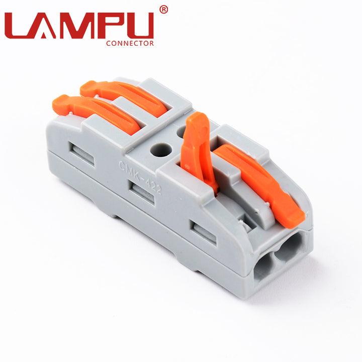 2P/34P/6P/8P/10P Factory Universal High Quality Lever Crimp Terminal Block Push-in Quick Wire Connector for Power Distribution