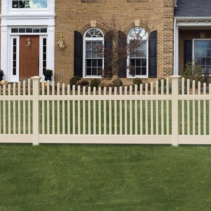 PVC Picket Fence, Screen Fence PVC Stripe Gate Swimming Pool Protect, gardening fences