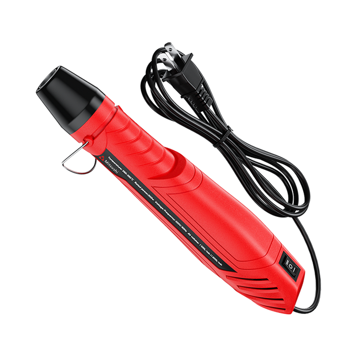 Mitsushi Heat Gun 300W Electric Industrial Hot Air Gun Temperature Adjustable for DIY Shrinking & Soldering Battery Powered