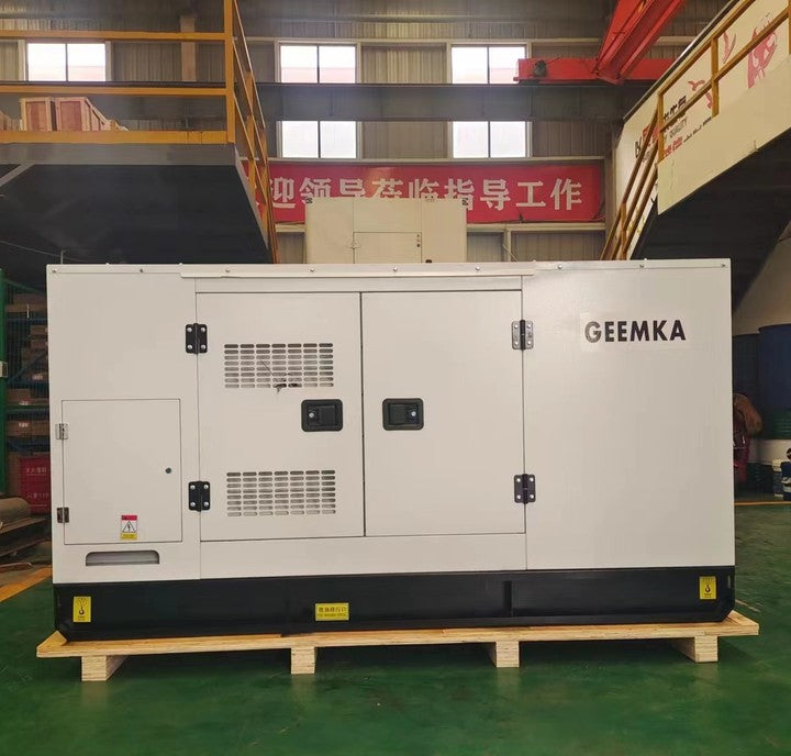 GEEMKA KKNG80S 80KW 100KVA DCEC KG6BTA Natural Gas Generator Set 220V/240V/400V Silent 1500RPM Methane NG IP23 5.9L 80%