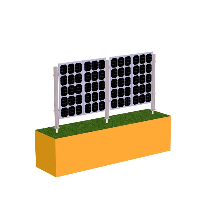 Yuens Vertical Solar Fence Solar Panel Ground Mounting Brackets Solar Frame