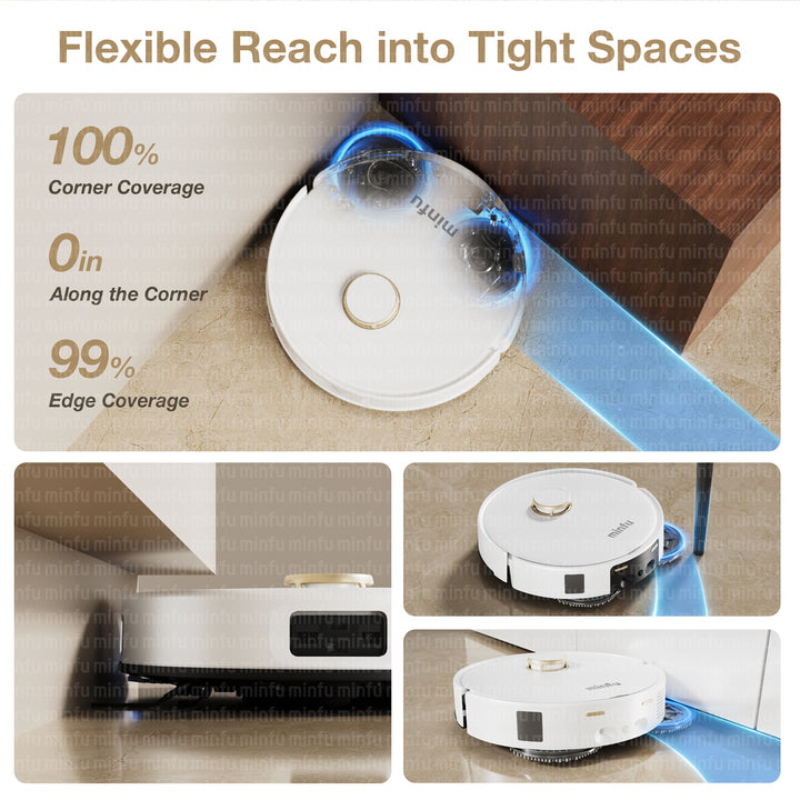 Robot Vacuum Cleaner and Mop All in Home Intelligent Self-Emptying Station Automatic Sweeping and Mopping Robot Vacume Household