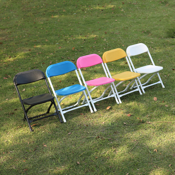 Popular Best Children Outdoor Garden Party Indoor Foldable Lightweight Plastic White Kids Folding Chairs for Events Wedding