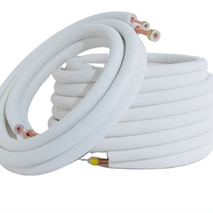 High Quality C11000 Grade Pure Copper Air Conditioning Connection Pipes 3/5 Meters with PE Insulation Layer for HVAC Use