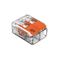 Original Brand New Quick Wire Connector 221-412 2POS 32A 24-12AWG Spring Clamp ST Cable Mount Terminal Block Connector
