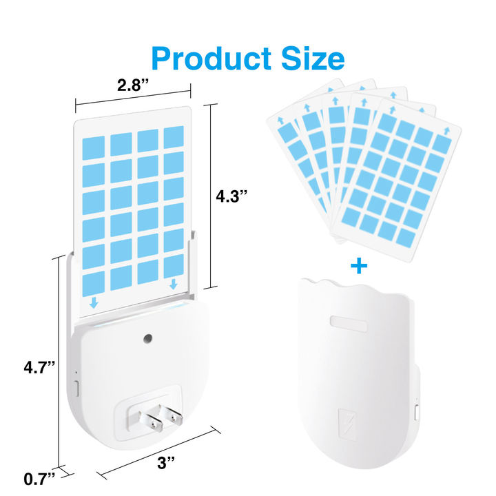 OEM ODM Indoor UV Light Attract Mosquitoes Plug in Sticky Fly Trap Flying Insect Trap